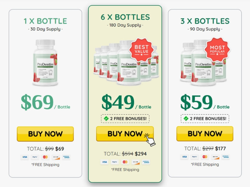 ProDentim pricing packages 2026