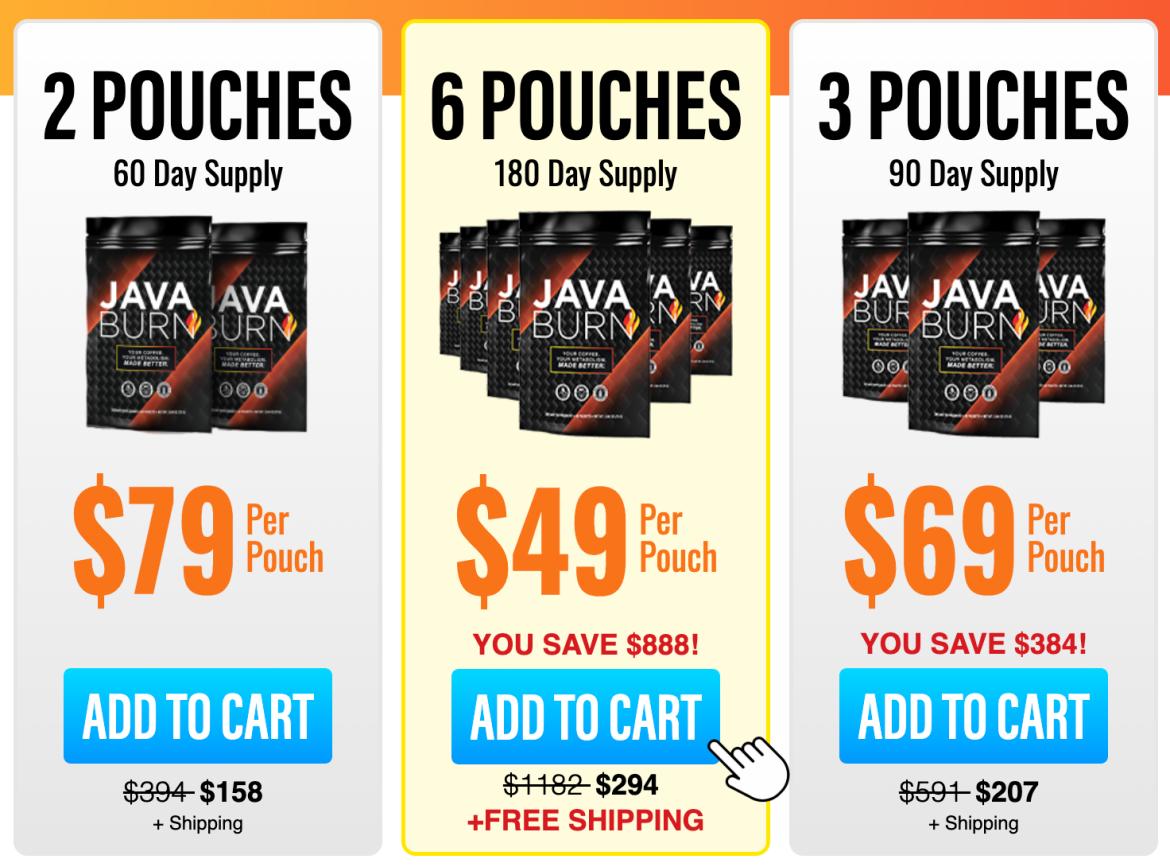 Java Burn pricing packages 2026